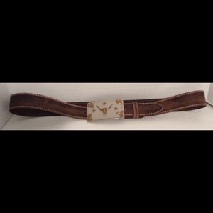 Full grain western leather men’s belt
